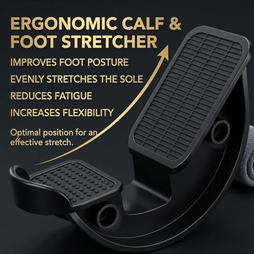 Foot Stretcher Rocker Board Calf Ankle Stretch Balance Trainer Yoga Fitness Stretching Board 300KG Capacity
