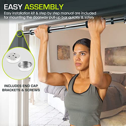 ProsourceFit Pull Up Bar for Multi Use Fitness & Home Gym Exercise - style: Doorway