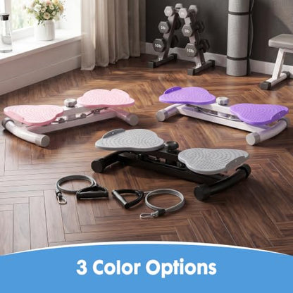 DUMOS Waist Twister Machine Exercise, Ab Twister Board, 300 lbs Capacity, Noiseless Fitness Tool for Core & Belly Fat Workout, Anti-Slip Home Gym Equipment
