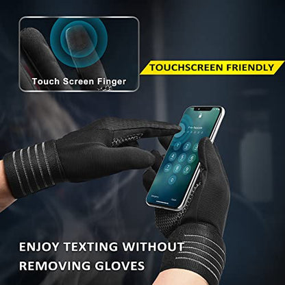 ihuan Workout Gloves for Men Full-Finger: Weight Lifting for Men, Gym Full Hand Gloves for Weightlifting, Deadlift - size: X-Large