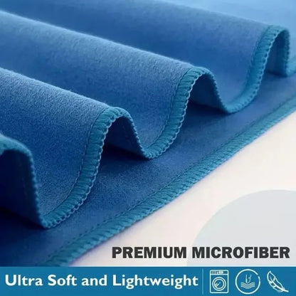 80 * 40cm Microfiber Sports Quick Dry Towel Men's Women's Super Soft Fitness Swimming Sweat Absorbent Sports Towel (Dark Blue) - color: Dark Blue