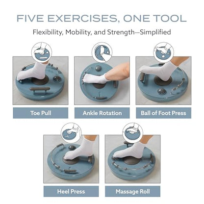 PT Pro Ultra Foot Trainer – 5-in-1 Foot & Ankle Exerciser & Foot Stretcher | Plantar Fasciitis Relief for Arch & Heel Pain, Deep Tissue Massager for Reflexology & Muscle Recovery - Patented