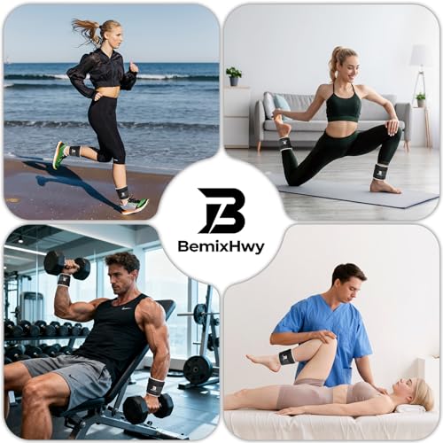 Adjustable Ankle Weights Set 1 Pair 2-10 lbs, Comfortable Leg Weights for Walking, Running, Pilates, Yoga, Home Workout & Physical Therapy