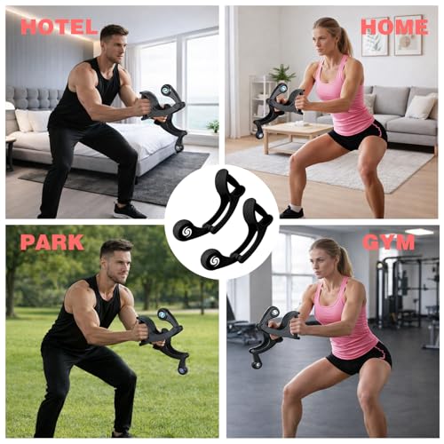 Ropeless Battle Ropes, Rotating Battle Ropes, Portable & Quiet Tangle-Free Rotational Design for Full-Body HIIT, Strength & Aerobic Training | Small-Space Home Gym for Men & Women