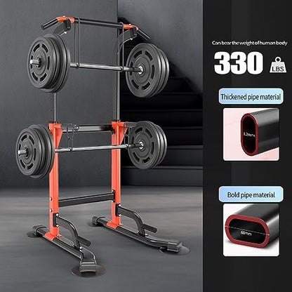Z ZHICHI Pull-Up Dip Station Pull-Up Chin-Up Weight Capacity 350LBS - color: orange