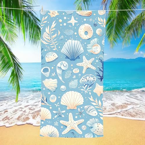 2-in-1 Blue Foldable Beach Towel Backpack – Printed Bath Towel with Built-in Storage, Summer, Camping, Yoga and Travel, Convertible Beach Mat & Carry Bag, Absorbent for Pool - color: Style 5