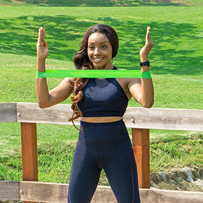 ProsourceFit Loop Resistance Bands Set of 3, 2-inch Wide for Leg Exercises and Physical Therapy - color: Multicolor
