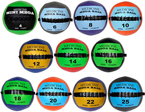Ader Soft Mega Medicine Ball Set- 4,6,8,10,12,14,16,18,20,22,25 Lbs (11 Pieces)