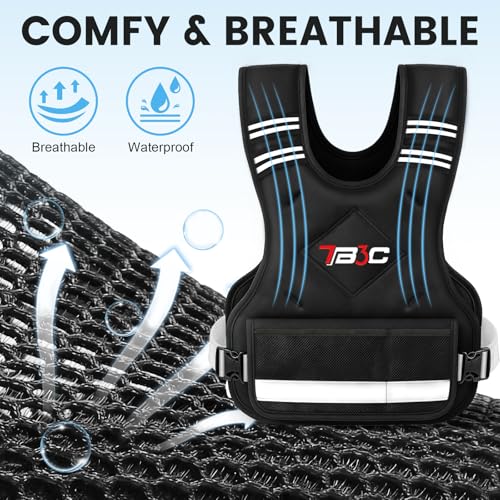 TB3C Adjustable Weighted Vest Woman, 4-10/11-20/20-30 LB Weight Vest for Women, Plus Size Womens Weighted Vest - color: Black, size: 20-32LB