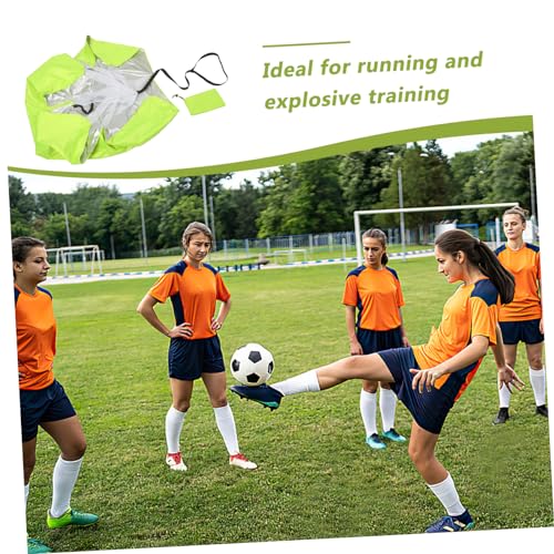 Resistance Parachute for Running Speed Training Explosive Power Agility Development Design for Athletes Fitness Enthusiasts Suitable for Youth Adults Fluorescent Green