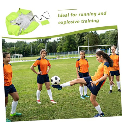 Resistance Parachute for Running Speed Training Explosive Power Agility Development Design for Athletes Fitness Enthusiasts Suitable for Youth Adults Fluorescent Green