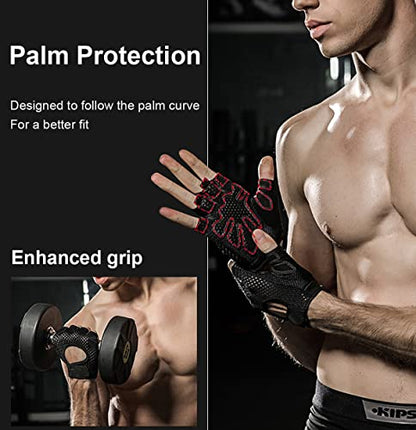 Workout Gloves for Women & Men, Gym Gloves Weight Lifting Gloves for Men, Mens Workout Gloves Fitness Gloves