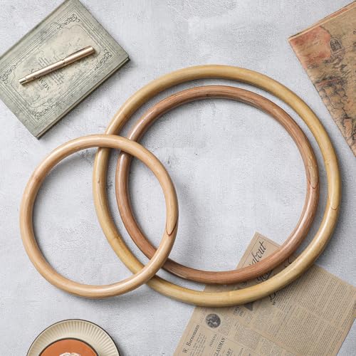 Blueweenly 3 Pcs Kung Fu Ring Wing Chun Wing Chun Training Equipment for Training Kung Fu - color: Rattan, size: 9, 11,14 Inches