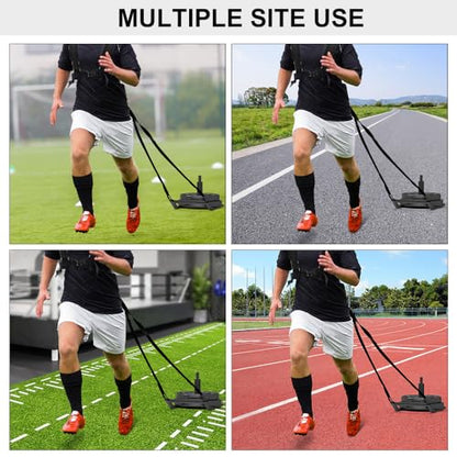 SELEWARE Weight Sled Workout Sled Fitness Strength Training Sled Speed Training Sled for Athletic Exercise and Speed Improvement Suitable for 1" and 2" Weight Plates