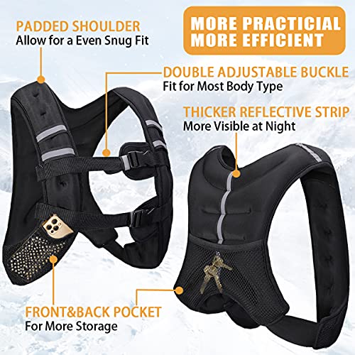 Weighted Vest for Men Workout，Strength Training Weight Vest for Men and Women, Workout Equipment for Training,Running,Jogging,etc - 8lbs,12lbs,16lbs,20lbs,25lbs,30lbs - size: 25LBS (11.3KG)