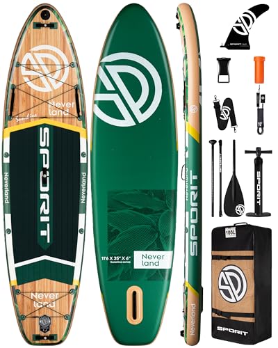 11'6×35" Super Wide Inflatable Stand Up Paddle Board, Ultra Stable SUP Board for Adults, 450lb Capacity with Shoulder Strap, 100L Backpack, Removable US Fin, Floating Paddle, Safety Leash