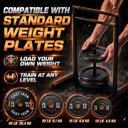 Pinch Trainer Machine for Forearm and Grip Strength Training, Plate-loaded Hand Strengthener, Wrist Strength Training for Home and Gym Workouts and Rehabilitation, Not Included Plate
