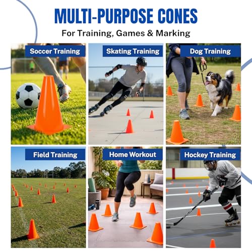 GSi 7" Marker Cones – Sports Training & Field Practice Cones