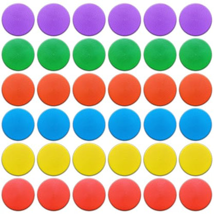 Poly Spot Markers 4 inch/9 inch Non-Slip Rubber Agility Training Markers Floor Dots Flat Field Cones for Football, Soccer, Basketball, School Exercise Drills, Dance Practice - style: 4 inch 36 Pcs (TPE)