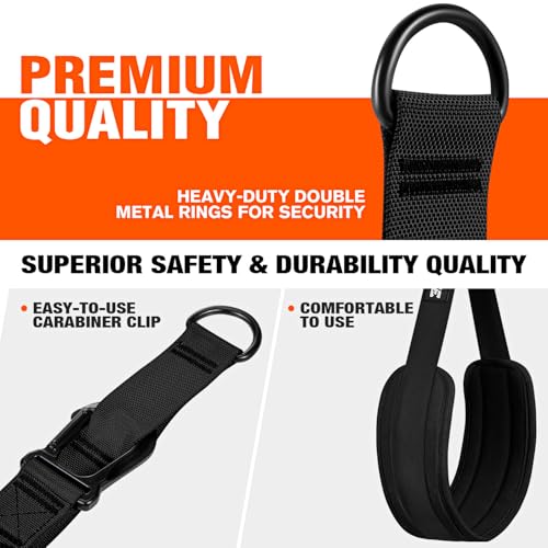 Pull Up Assistance Bands, Pull Up Bar Resistance Bands, Pull Up Bands for Enhanced Strength Training, Muscle Training, 3 Heavy-Duty Adjustable Pull Up Assist Strap & Comfortable Foot Strap - style: Black