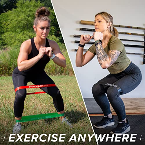 Mini Resistance Loop Bands | Rehab and Prehab Stretch Bands | 12" Exercise Workout Bands (Sets of 5 Pack and Sets of 10 Pack Trainer Options Available!) - color: Medium 10 Pack (2" x 12")