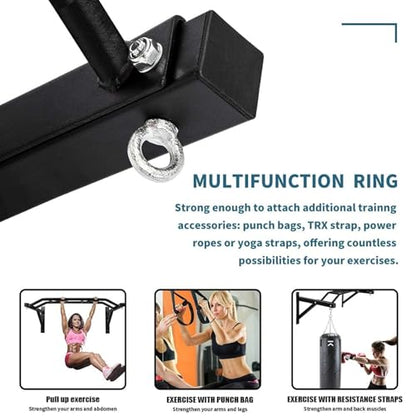 Multifunctional Wall Mount Pull-Up Bar Fitness Equipment,Chin-Up for Indoor Home Gym Workout,Supports to 440 Lbs
