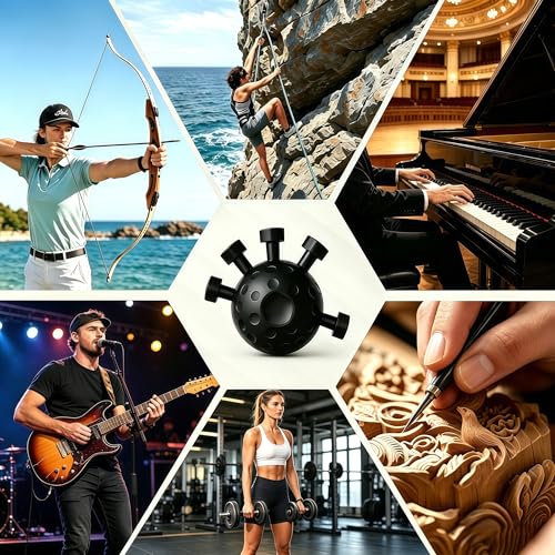 2 Pack Hand Grip Strengthener, Finger Grip Strengthener Ball, Adjustable Hand Gripper Strengthener, Forearm Strengthener, Finger Exerciser, Wrist Strengthener, Grip Strength Trainer, Finger Strength Trainer for Guitar, Rock Climbing, Fitness, Rehabilitati
