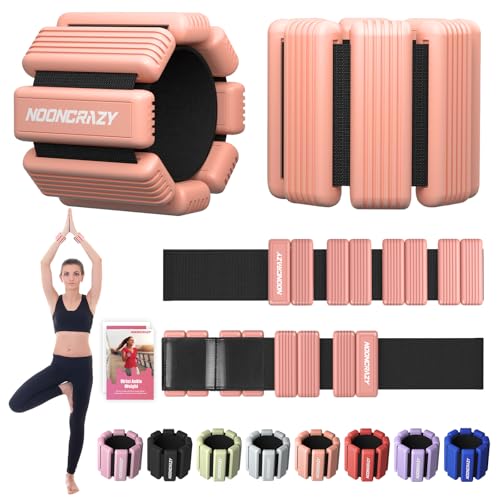 Pilates Wrist Ankle Weights for Women, Wearable Strong Arm & Leg Weights Set of 2(1 lb/2.2 lbs Each), Adjustable Ankle Weights for Walking, Yoga, Dance, Barre, Gym - color: Blush, size: 2 Lbs Pair (1lbs Each)