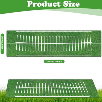 Golf Putting Mats Practice Indoor 30 x 8.27 Inch Golf Putting Practice Training Aid Alignment Track Green Mat Exercise Putter Training Supplies - color: Green