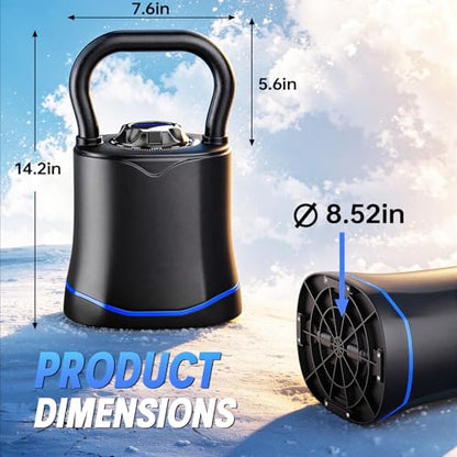 Adjustable Kettlebell，6-in-1 Quick Change Adjustable Kettlebell Set (6.5-40 LBS) for Home Gym - Space-Saving Design with Scratch-Resistant Rubber Base to Protect Floors, Two-Way Rotating Handle for Full Body Workouts