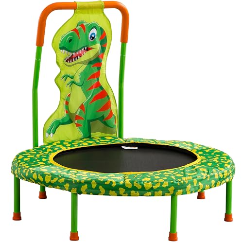 36 Inch Kids Trampoline Mini Trampoline with Handle, 36'' Indoor Outdoor Trampolines for Kids, Toddler Small Mini Baby Fitness Rebounder Recreational Trampolines, Birthday Gift Ideas - color: Green