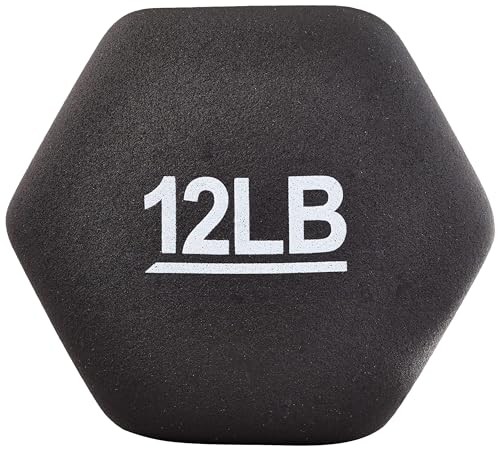 Amazon Basics Neoprene Dumbbell Hand Weights for Exercise and Muscle Toning - style: 12 Pound, Pair