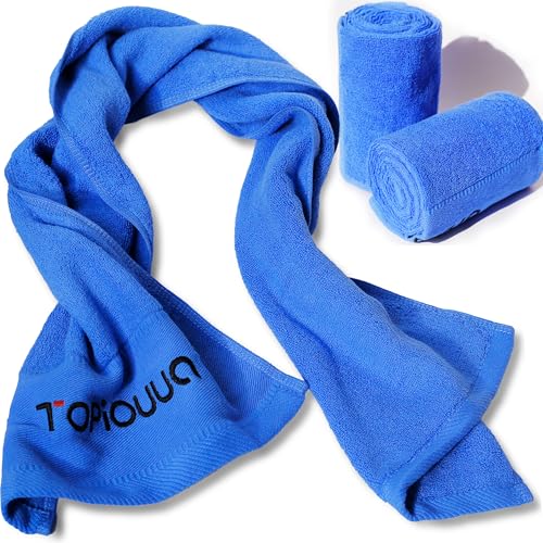 Sports Towels 2-Pack, Ultra-Soft 100% Cotton Quick-Dry Gym Towels