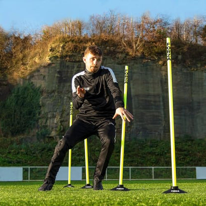 FORZA Pro Adjustable Hurdle Set | Speed & Agility Training with Rubber Bases or Ground Spikes for Extra Stability [4ft or 5ft]