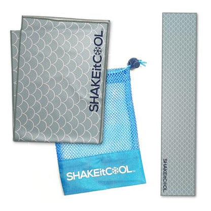 Original Cooling Towel – Be Cool in Style - Heat Relief, Soft, Lightweight, Sun Protection, Easy Clean - Perfect for Biking, Running, Yoga, Gym, Gardening - Green Scale - color: Green Scale