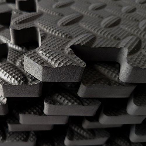 Puzzle Exercise Mat with EVA Foam Interlocking Tiles - Interlocking Floor Mats for Gym Equipment - Ideal for Home Gym, Aerobic, Yoga and Pilates