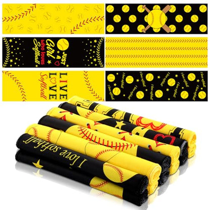 30Pcs Softball Cooling Towels 40 x 12 Inch Softball Towel Microfiber Breathable Chilly Sport Rags Absorbent Sweat Washcloth Sport Team Gifts Workout Ice Towel for Athletes Coach Gym Party Favors - style: Softball
