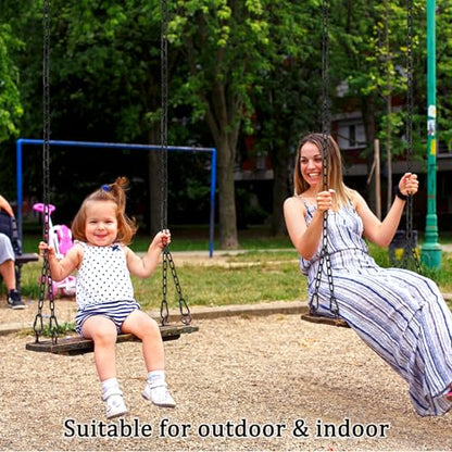Hanging Swing Chain, 4 Pack 25 Inch 440 Pounds Capacity Heavy Duty Hammock Hardware Kit for Swing Chair, Punching Bag, Hammock, Indoor & Outdoor Gym Accessories (Black)