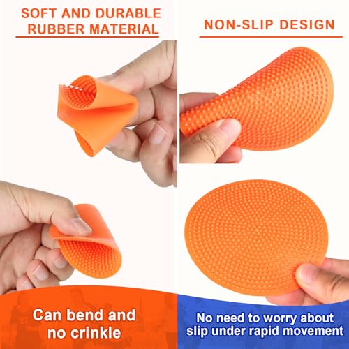 4inch & 9inch Poly Spots Spot Markers for Gym Floor, 12/24 Pcs Flat Cones Non-Slip Rubber Floor Dots Agility Markers for Soccer Basketball Sports Speed Training, Dance, Classroom Activities - style: 24Pcs 4 inch Orange