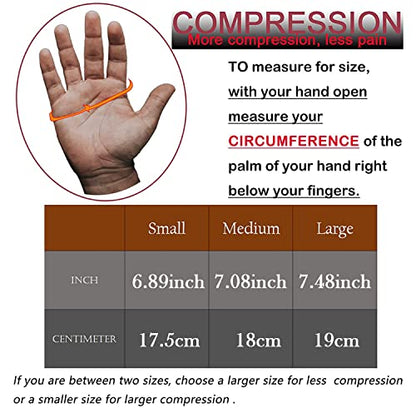Fitness Exercise Gloves, Silicone Non-slip Four Finger Weightlifting Protection Gloves, Men Women Callus Guard Workout Grip Gloves, Protect for Power Cross Training Lifting Hanging Cycling Yoga - size: Large