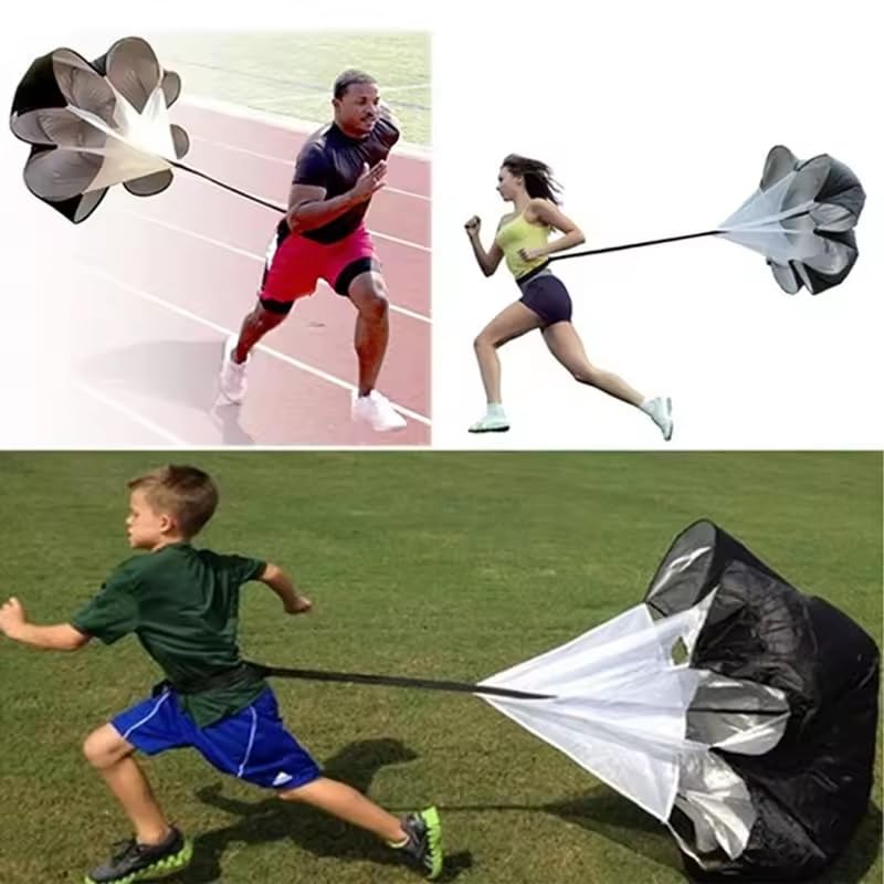 EatingBiting Umbrella Football Speed Training Running Drag Parachute Soccer Training Fitness Equipment Speed Drag Chute Physical Training Equipment