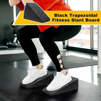 Slant Board – Foam 11.61x7.48x5.91in | Anti Slip Adjustable Incline Calf Stretcher | Balance Training Board For Stretching Foot Ankle Mobility Exercise Physical And Daily Fitness Use