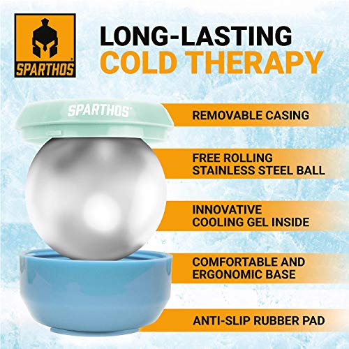 Sparthos Cold Ice Massage Roller Ball, Cryosphere Massager -Mint/Blue-60mm - color: Electric Blue, style: 60mm (Pack of 1)