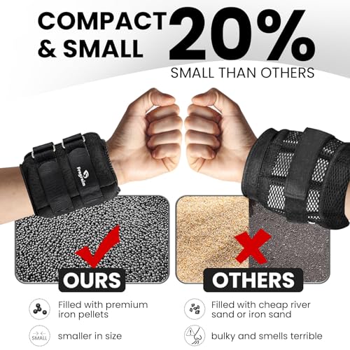 Ankle Weights for Women, Men and Kids - 1/2/3/4/6/8/10/12/15/20 LBS 1 Pair Strength Training Wrist/Leg/Arm Weight with Adjustable Strap for Jogging, Gymnastics, Aerobics, Home Fitness, Physical Therapy - style: 20Lbs Pair (10lb x 2) - Black