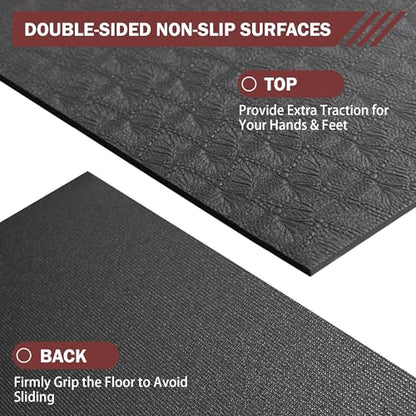 Stepwaver Extra Large Exercise Mat, 6'x4'/ 7'x5'/ 8'x5'/ 9'x5'/10'x5' (6mm) - size: 6'×4'×0.25"
