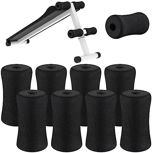 Foam Foot Pads Rollers Soft Buffer Tube Cover Black Machine Tube Leg Gym Replacement Parts for Home Exercise Equipment Leg Extension Weight Bench Inversion Table, 5.1" x 2.75" x 0.87"