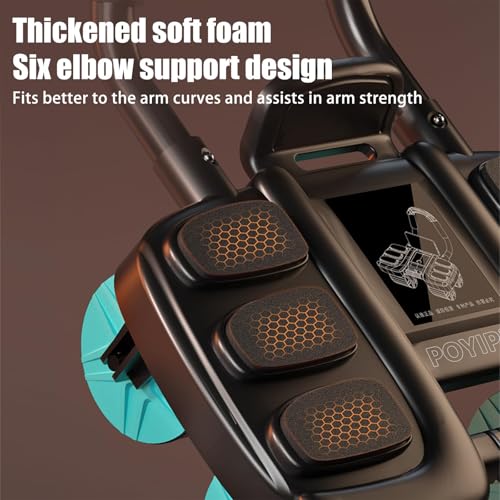 2025 New Ab Wheel Roller with Elbow Support - Automatic Rebound Abdominal Wheel Roller, The Upgraded Four-wheel Abdominal Wheel Core Workout Equipment Home Gym Abs Machine