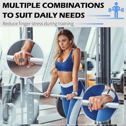 Anti-Slip Workout Grips, 6Pcs Ergonomic Rubber Hand Protector Gloves for Strength Training and Exercise,Weight Lifting,Dumbbell,Deadlift,Bar Pad Pull Up Grippers