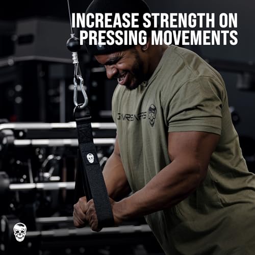 Gymreapers Tricep Rope Cable Attachment - Multi-Workout Tricep Pull Down Cable Attachment - Perfect Gym Cable attachments (3 Lengths Built in One)