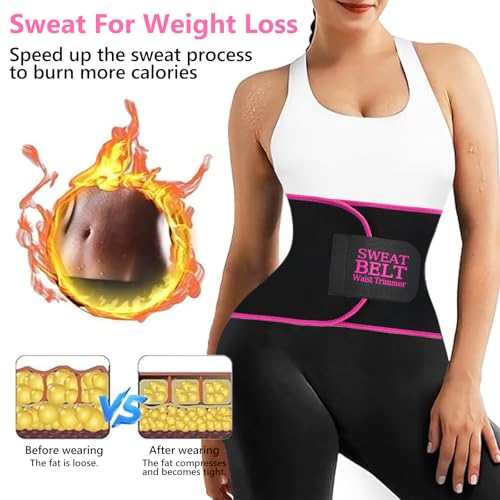 Waist Trainer for Women Lower Belly Fat, Waist Sweat Band for Women, Belly Band Sweat Belt, Stomach Wrap, Body Shaper